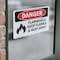 Signmission Flammable Keep Flames And Heat Away Danger Sign, Vinyl Decal, 14in W x 10in L, 2PK OS-2PACK-DS-D-1014-L-1259 - alternate 4